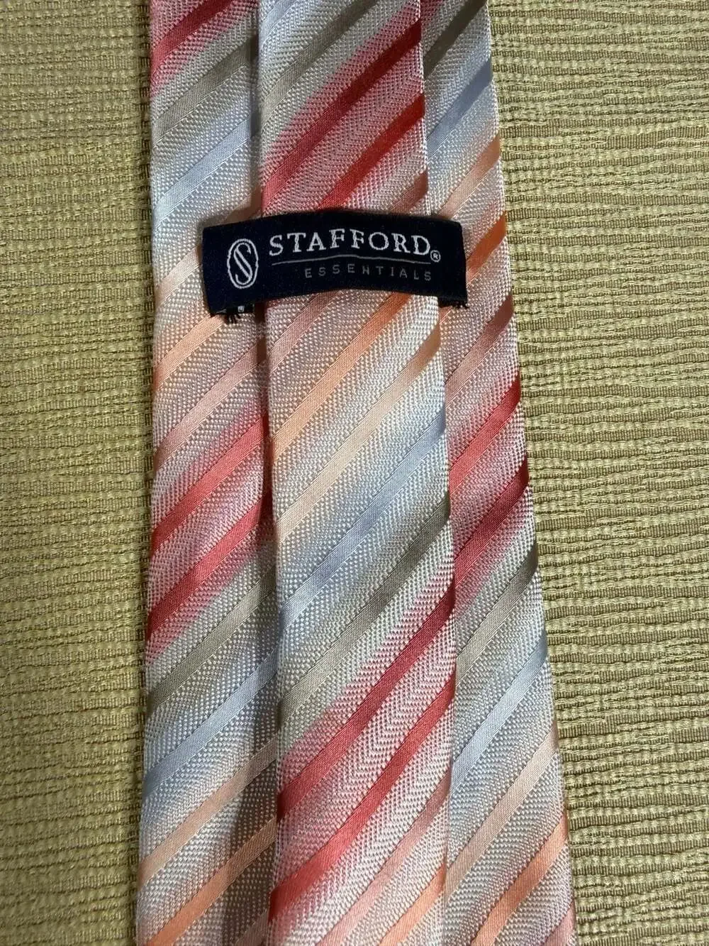 Lot of 5 Stafford Men's Silk Neck Ties Bundle